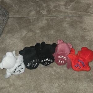 Vintage Salvino’s Bamm Beano Collectible Baseball Bears Lot Of 5